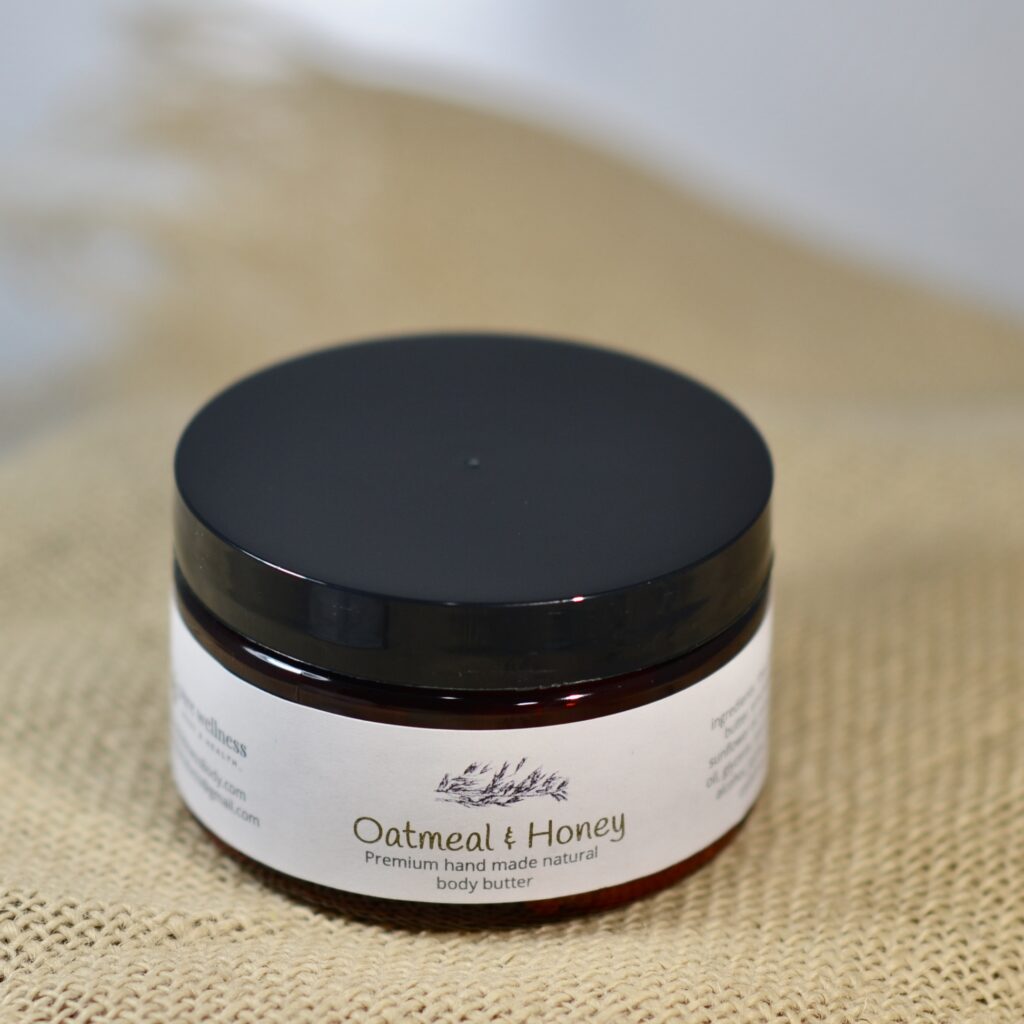 Container of Pure Wellness Body Oatmeal & Honey Silky Body Butter