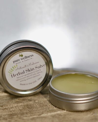 Herbal Salves for medicinal use Pure Wellness Body