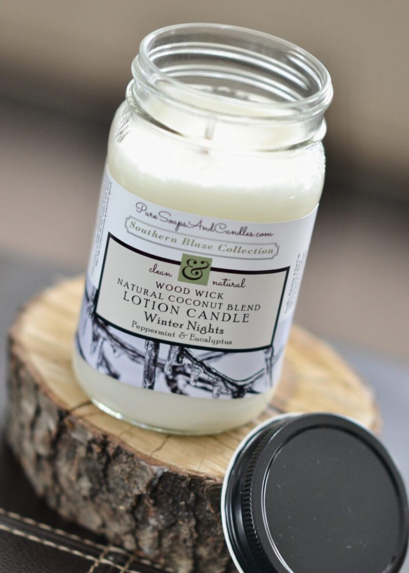 Eucalyptus Tea Tree wood wickl lotion candle