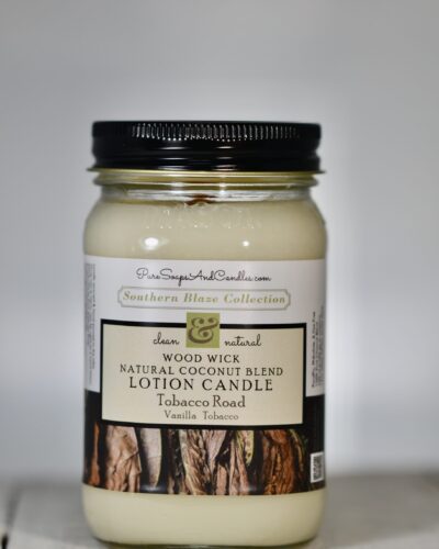 tobacco vanilla wood wick lotion candle