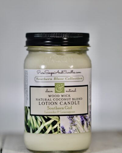 lavender lemongrass wood wick lotion candle